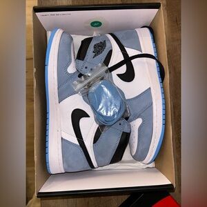 Air Jordan 1 Retro OG University Blue with box size 7.5 Never Been Worn